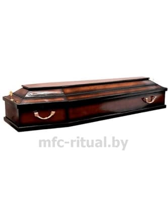 Гроб лакированный 6 граней П5
