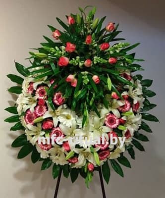Венок из живых цветов «Утонченность»