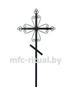 Крест металлический православный тип 4А