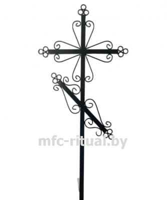 Крест металлический православный тип 5А-ТР