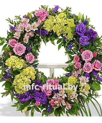 Венок из живых цветов «Торжественность»