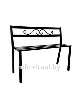 Лавка из металла №2 со спинкой