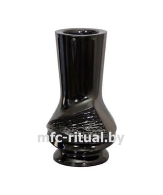 Ваза полимергранит № 4 черный