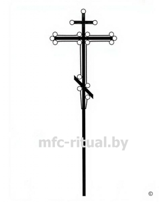 Крест металлический «Лавр - Ч»