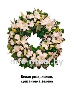 Венок из живых цветов «Невесомость»